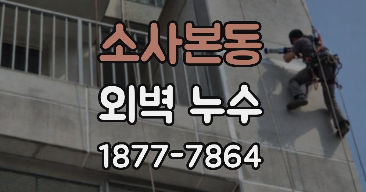 소사본동 외벽 누수