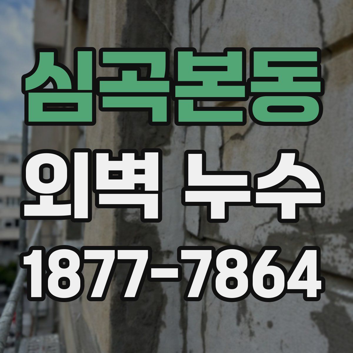 심곡본동 외벽 누수