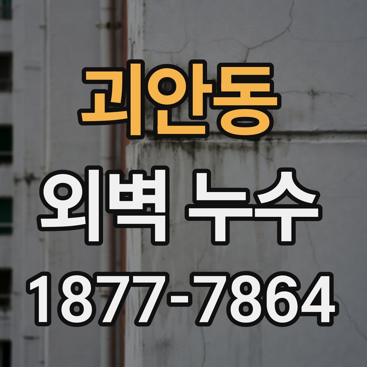괴안동 외벽 누수