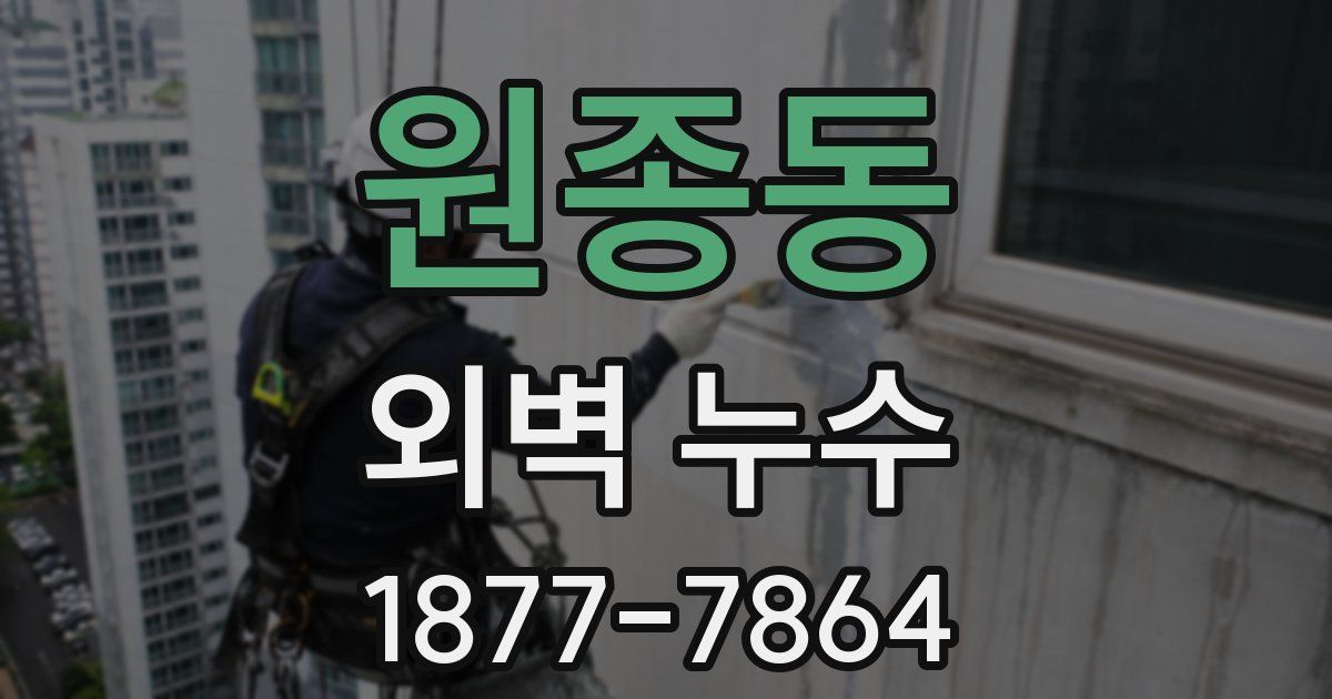 원종동 외벽 누수