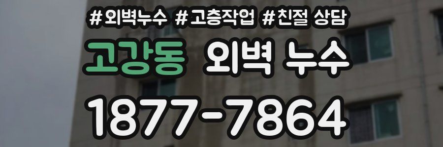 고강동 외벽 누수