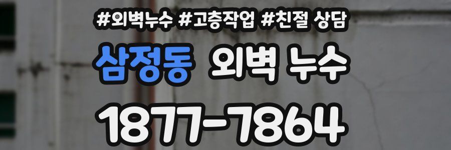 삼정동 외벽 누수
