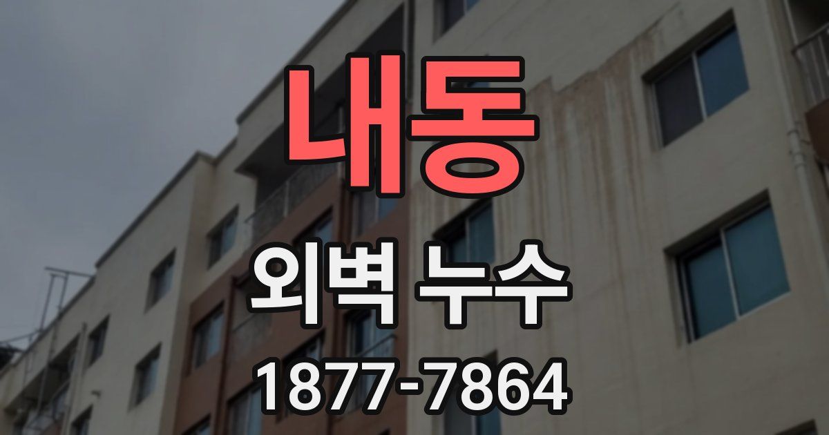 내동 외벽 누수