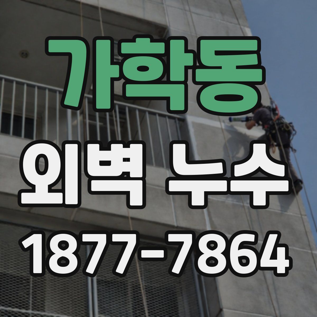 가학동 외벽 누수