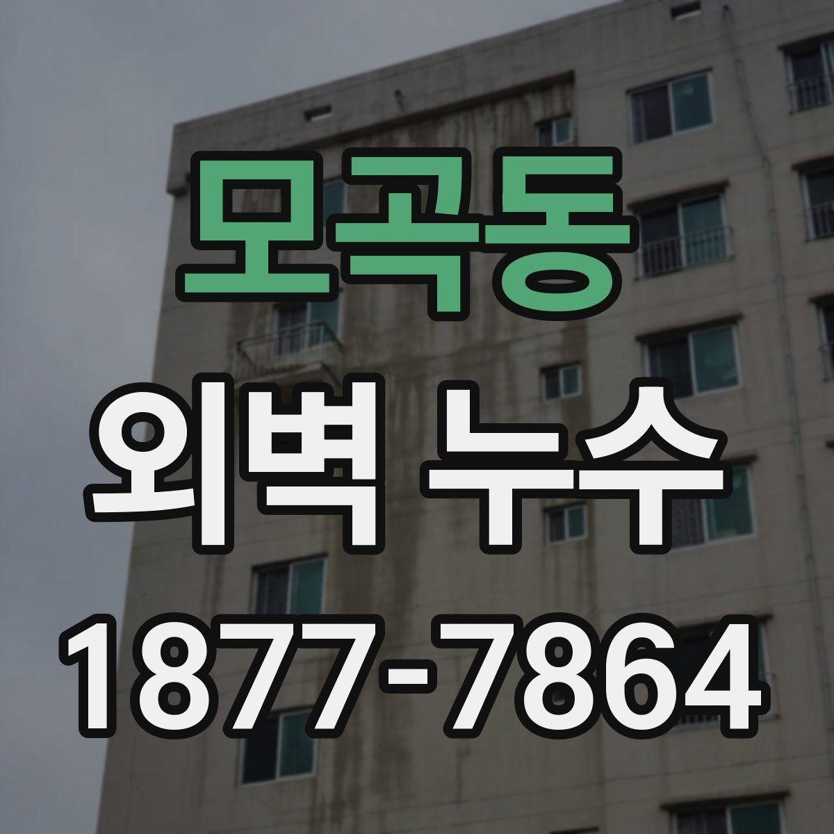 모곡동 외벽 누수 현상별로 다른 확인 방법