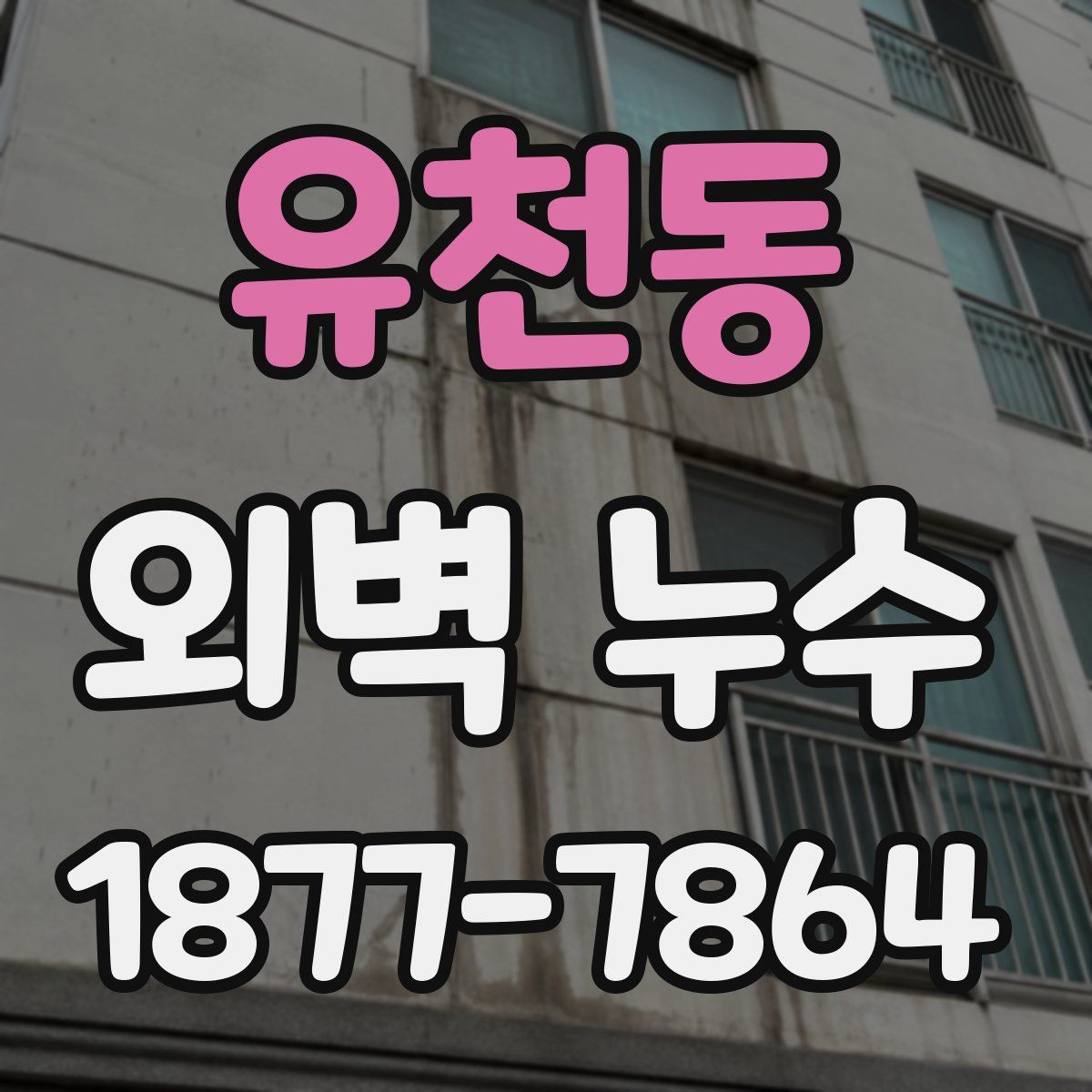 유천동 외벽 누수