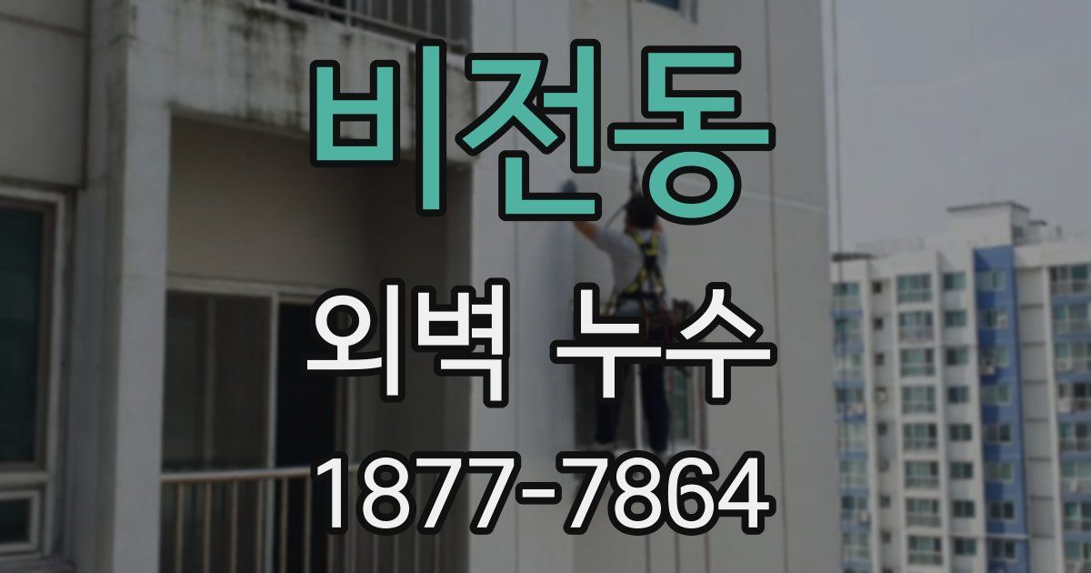 비전동 외벽 누수