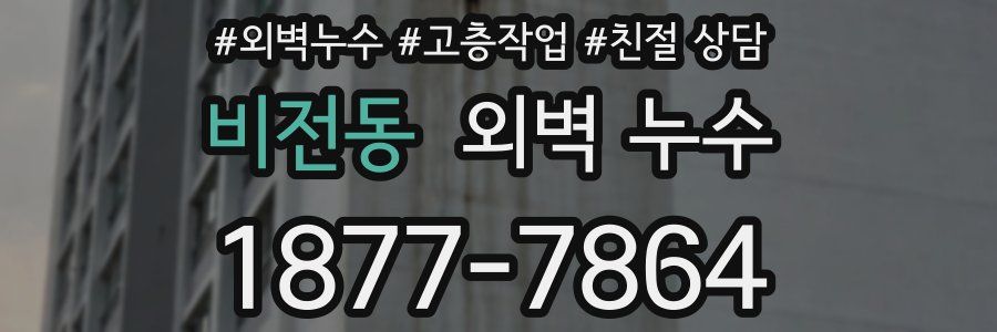 비전동 외벽 누수