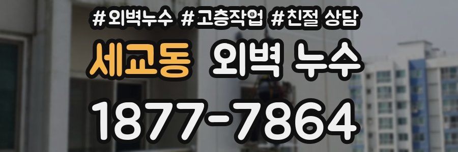 세교동 외벽 누수