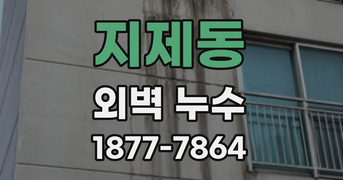 지제동 외벽 누수