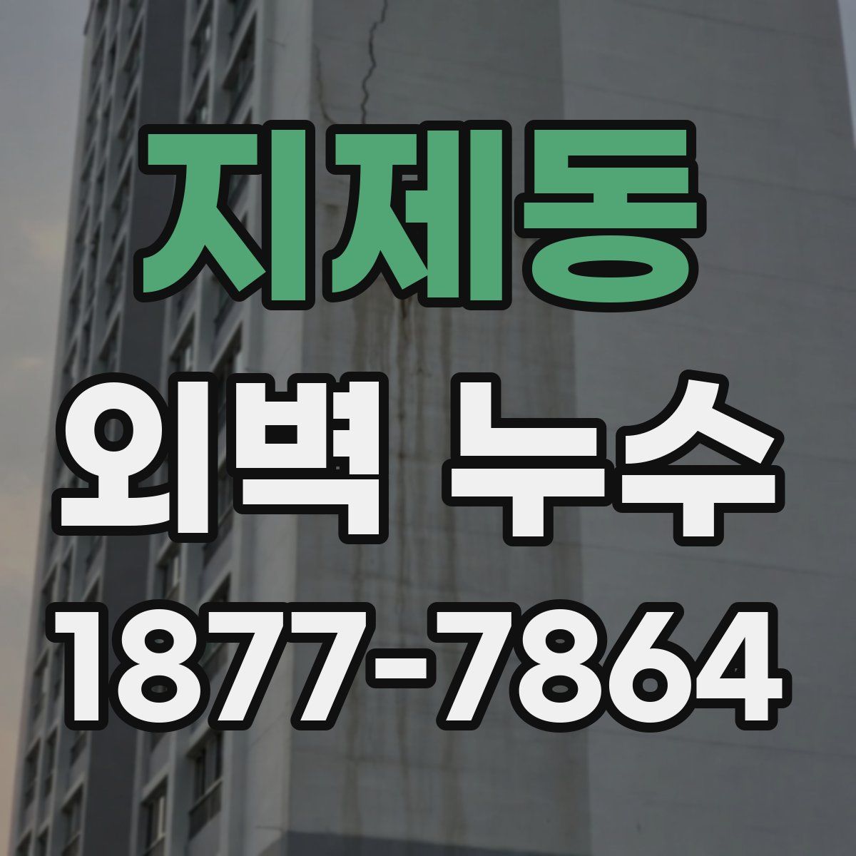 지제동 외벽 누수