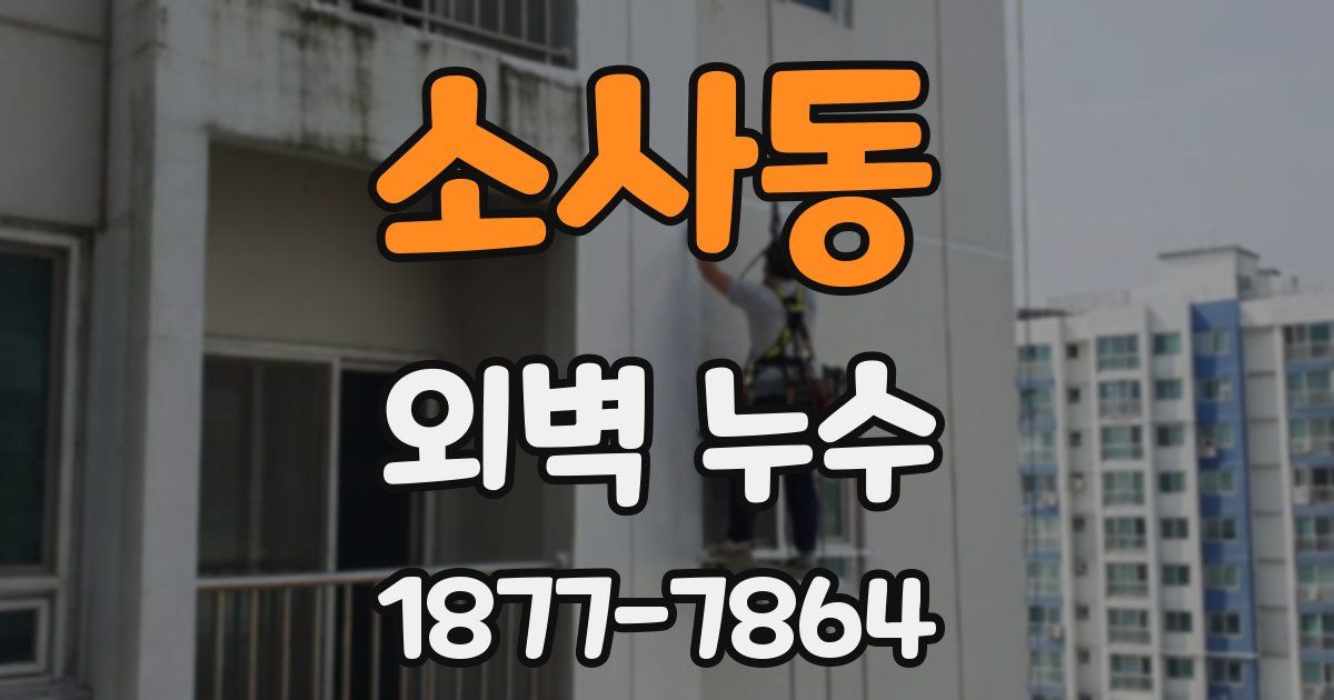 소사동 외벽 누수