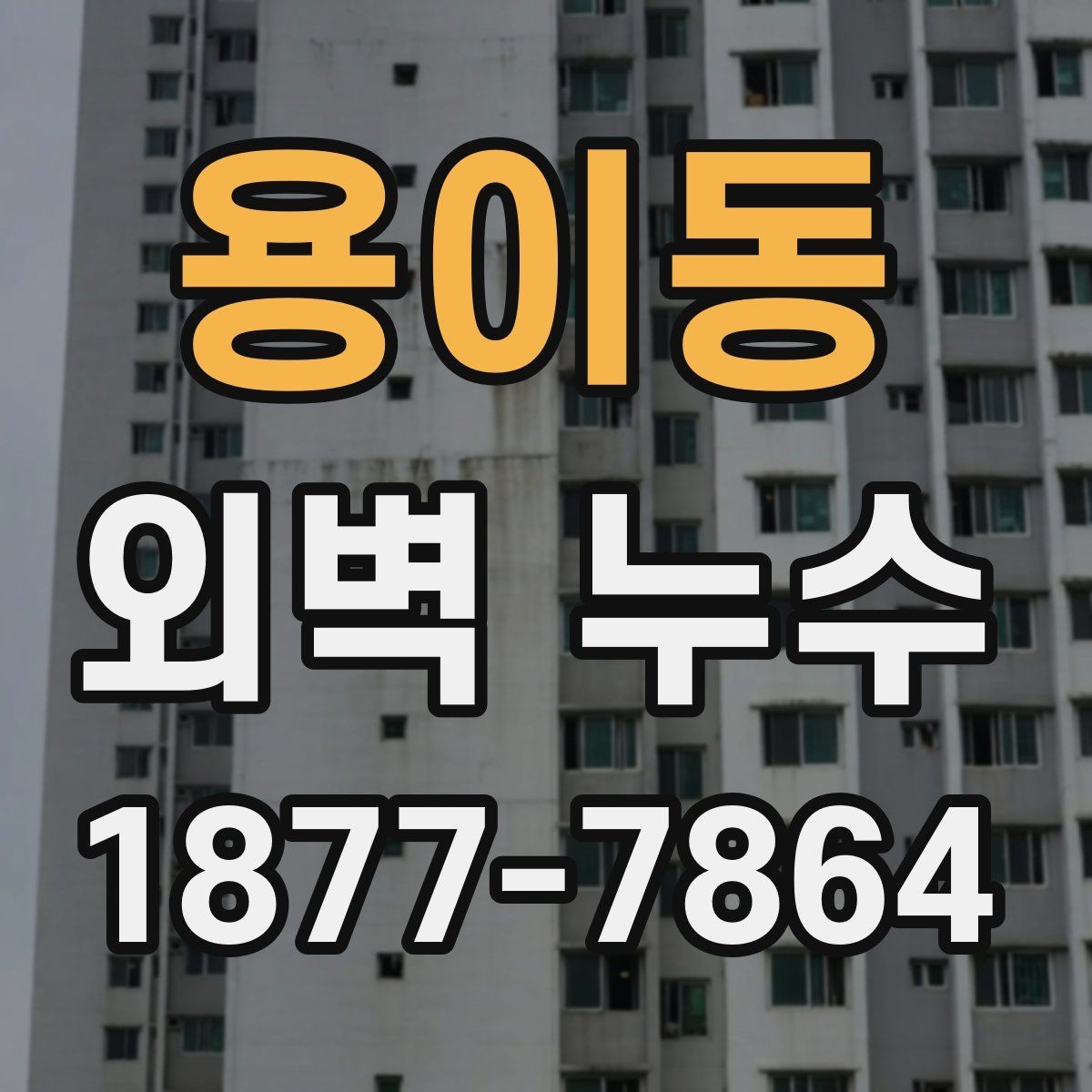 용이동 외벽 누수 진단 결과를 해석하는 법