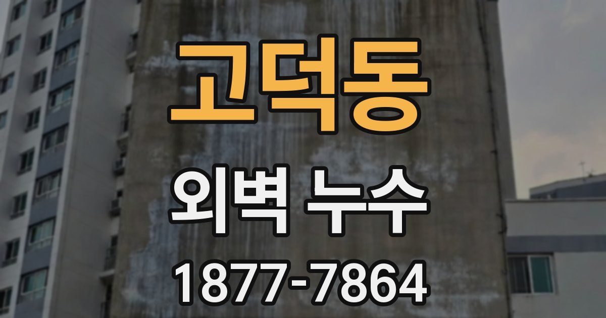 고덕동 외벽 누수