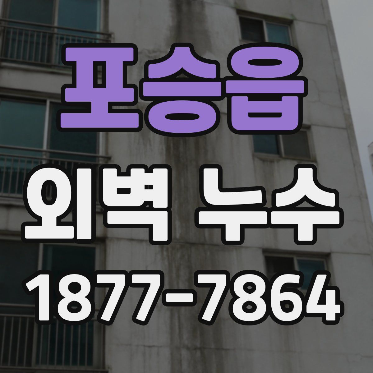 포승읍 외벽 누수