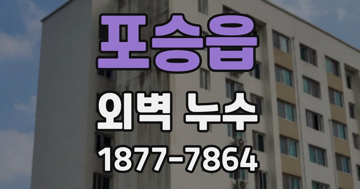 포승읍 외벽 누수