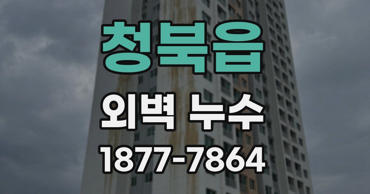 청북읍 외벽 누수