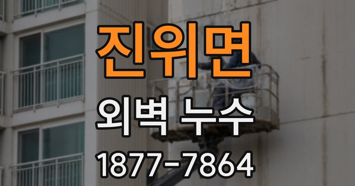 진위면 외벽 누수