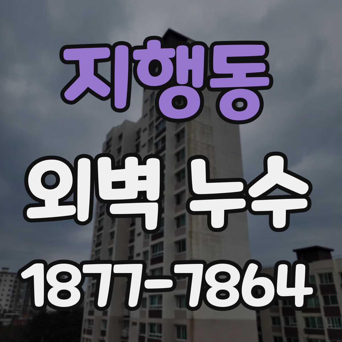 지행동 외벽 누수