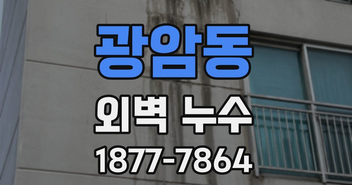 광암동 외벽 누수