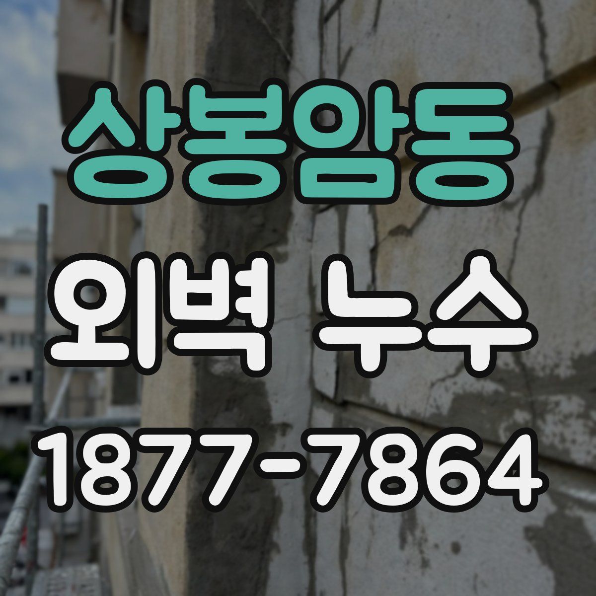 상봉암동 외벽 누수