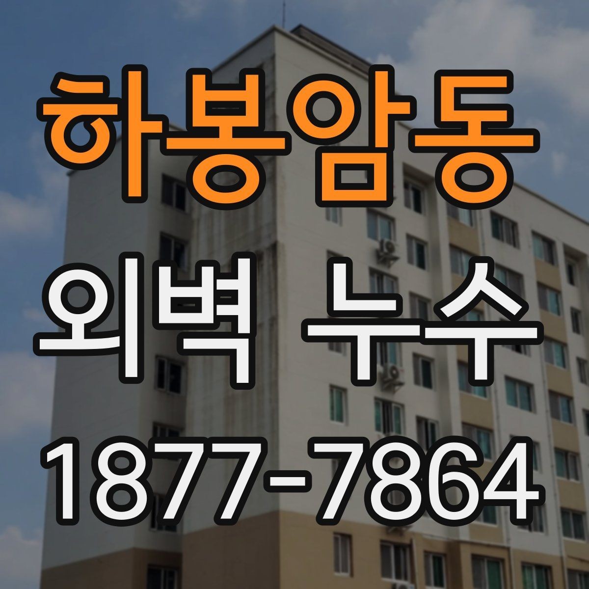 하봉암동 외벽 누수 진단 금액을 확인할 때 보는 항목