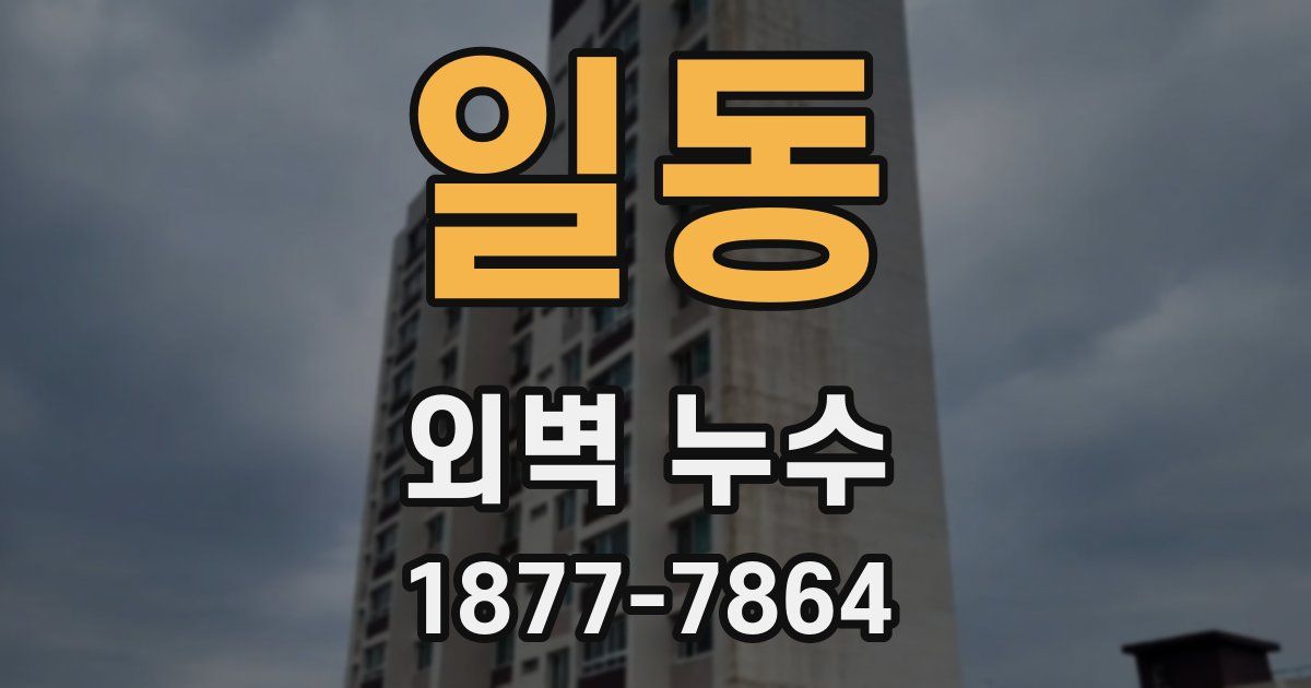 일동 외벽 누수