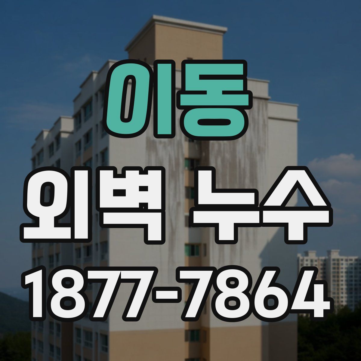 이동 외벽 누수