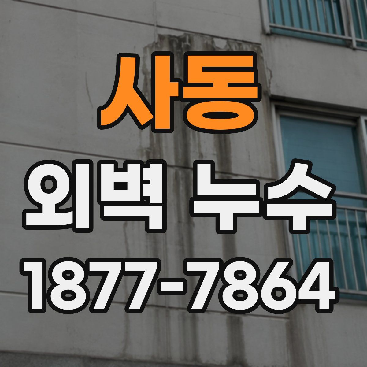 사동 외벽 누수
