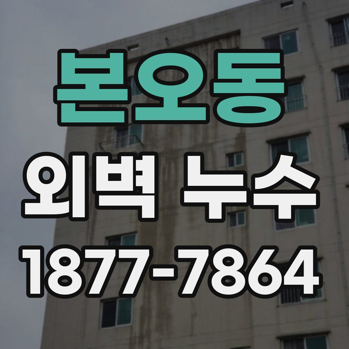 본오동 외벽 누수