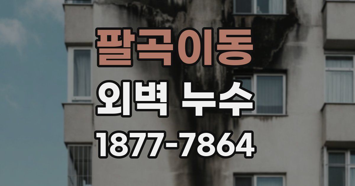 팔곡이동 외벽 누수