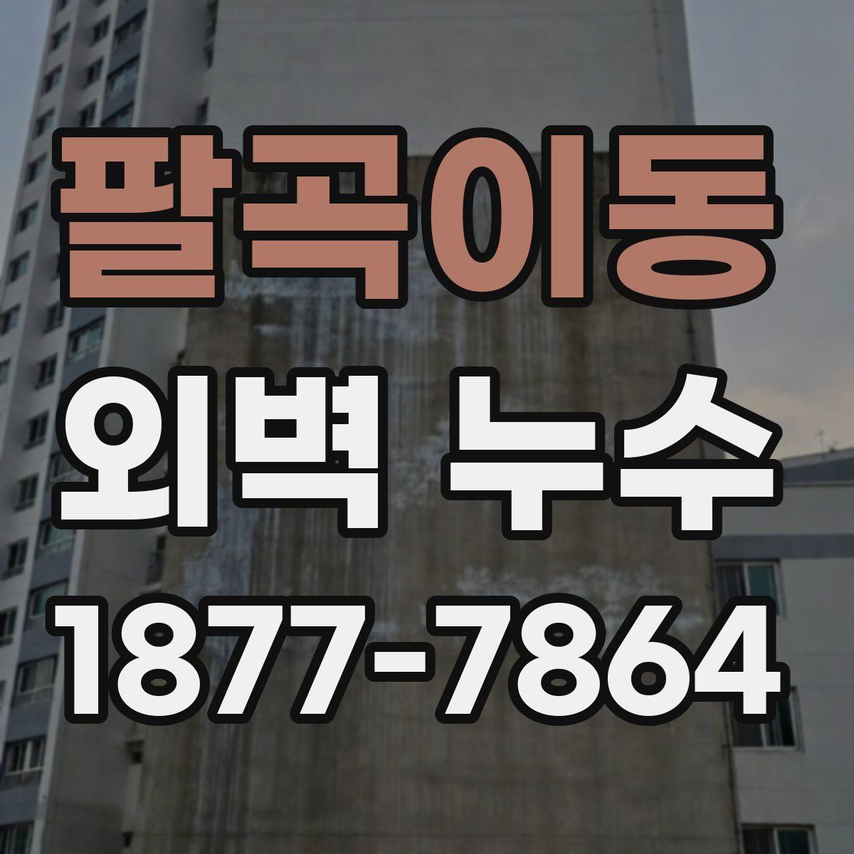 팔곡이동 외벽 누수