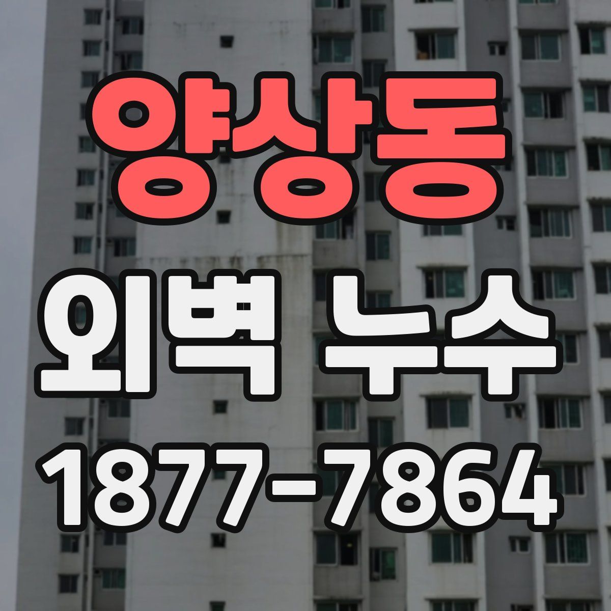양상동 외벽 누수