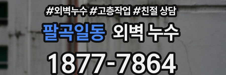 팔곡일동 외벽 누수