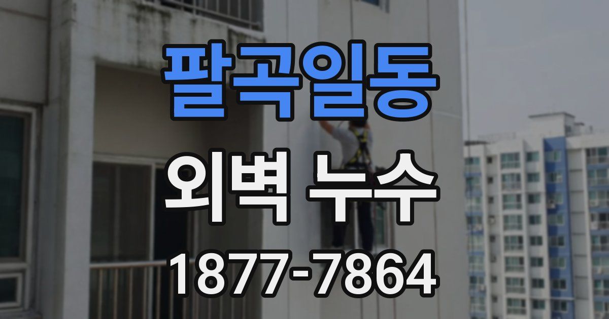 팔곡일동 외벽 누수