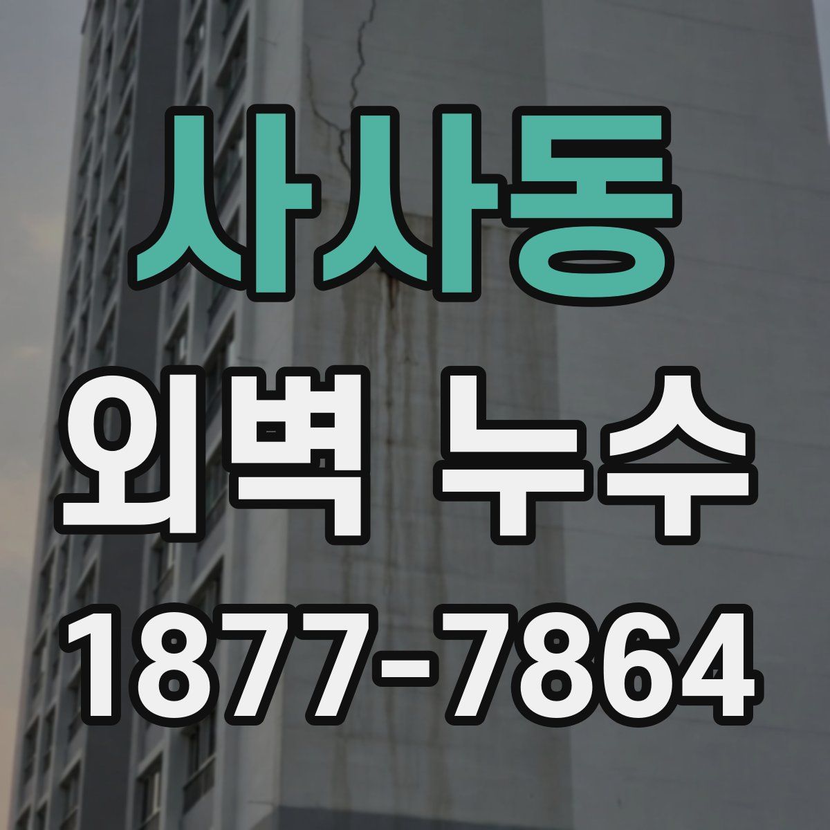 사사동 외벽 누수