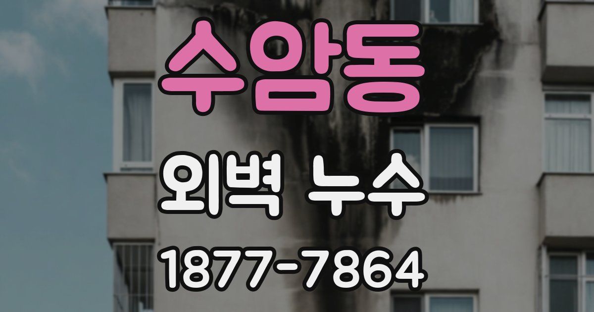 수암동 외벽 누수
