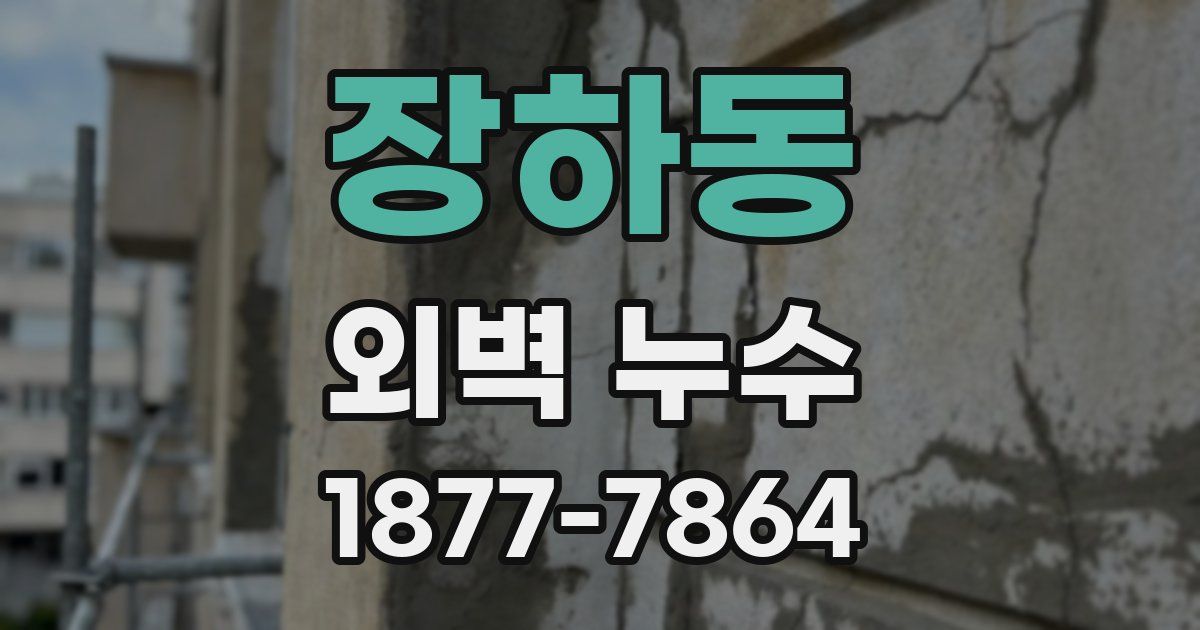 장하동 외벽 누수