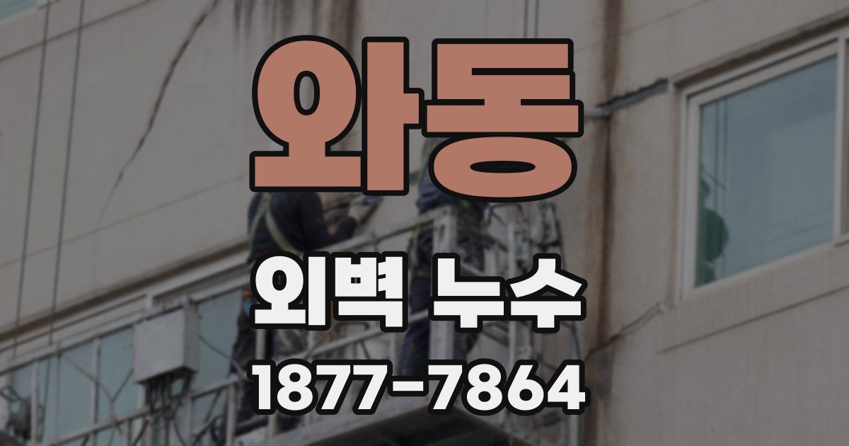 와동 외벽 누수