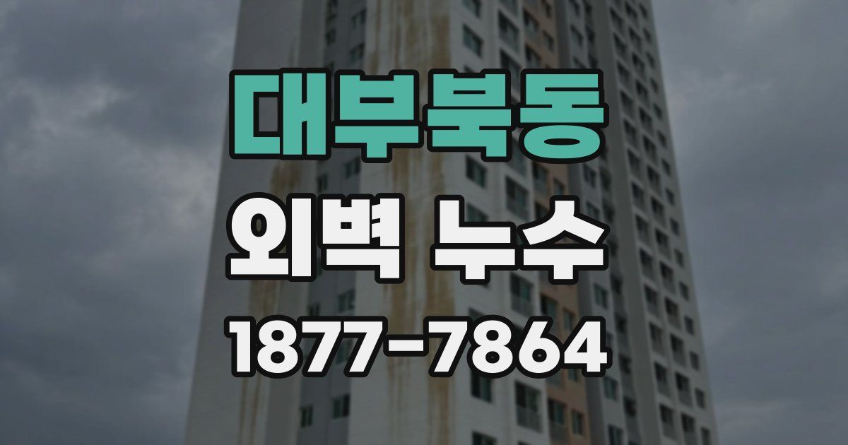 대부북동 외벽 누수