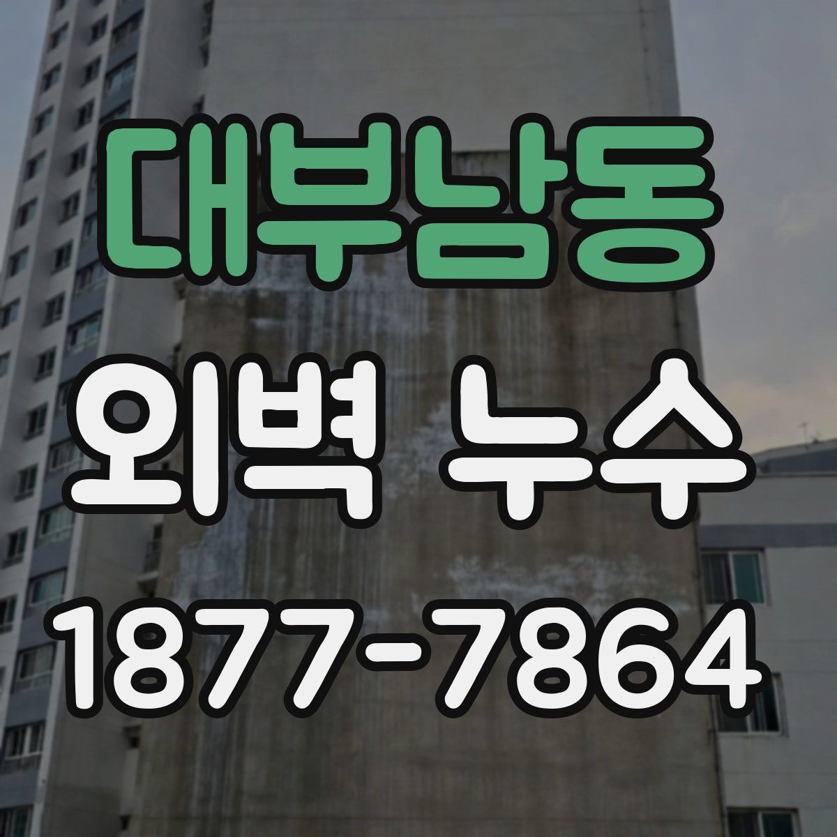 대부남동 외벽 누수