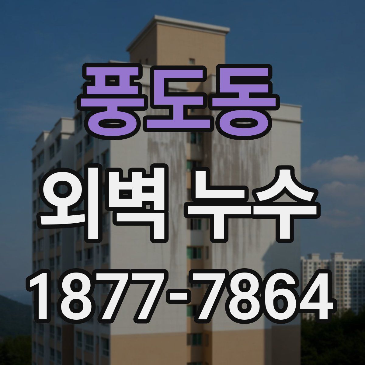 풍도동 외벽 누수
