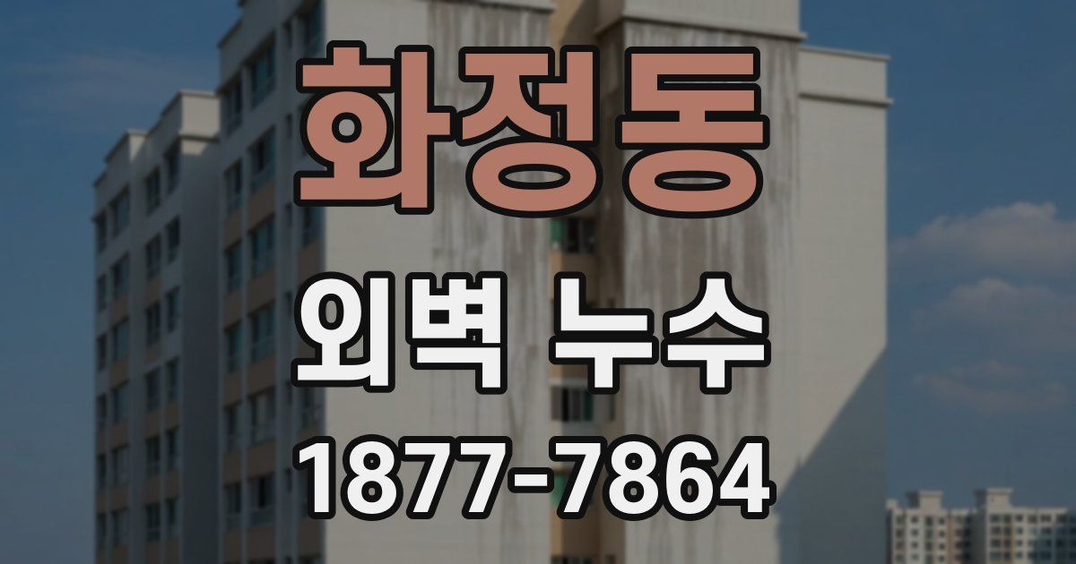 화정동 외벽 누수