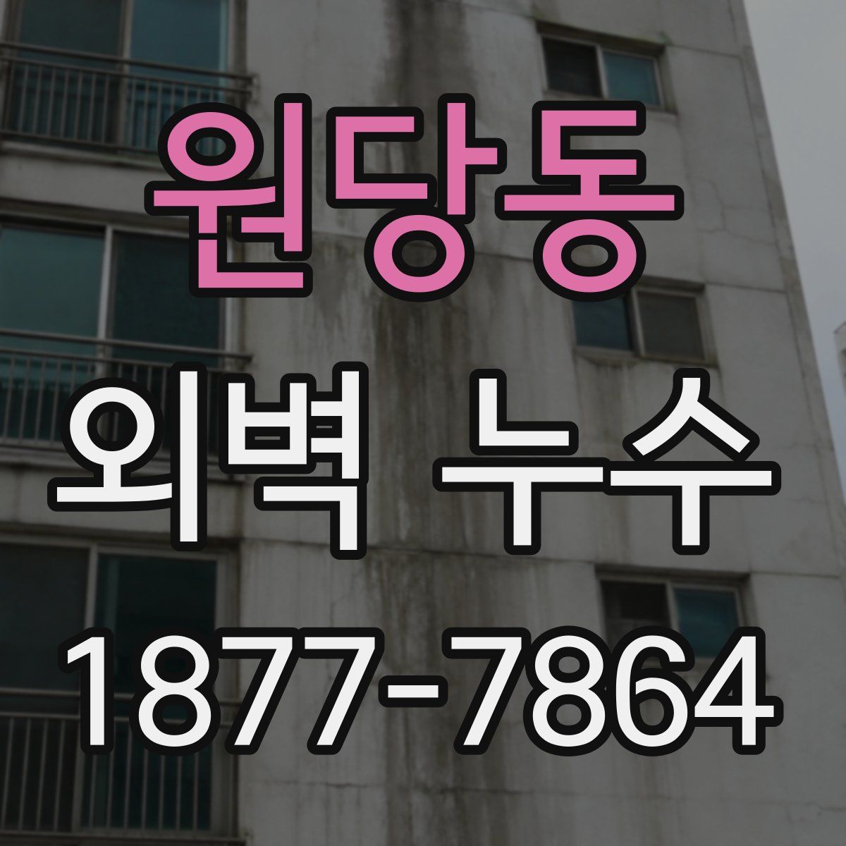 원당동 외벽 누수