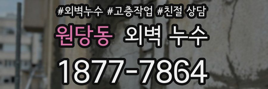 원당동 외벽 누수