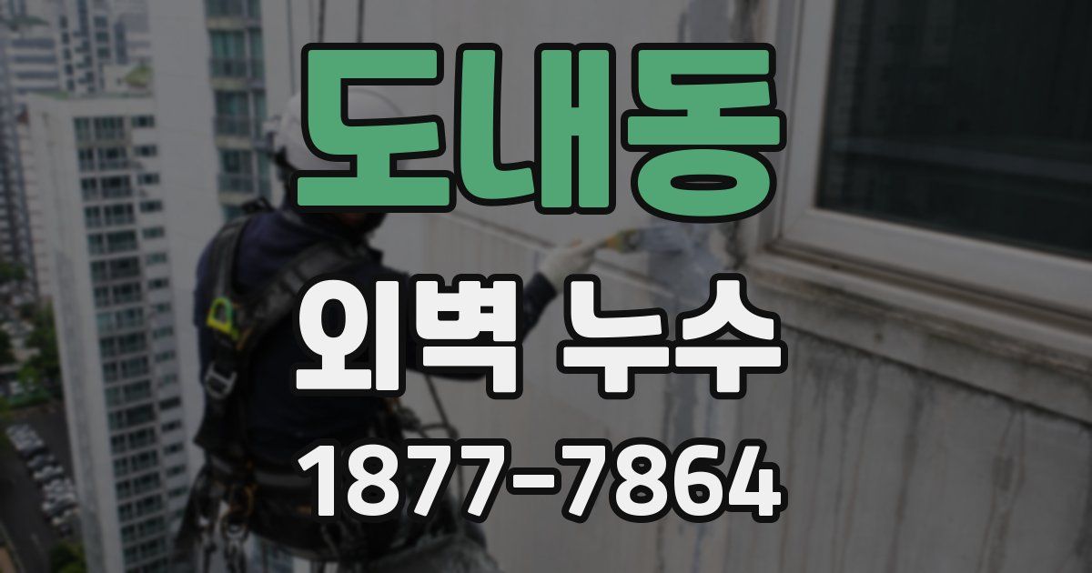도내동 외벽 누수