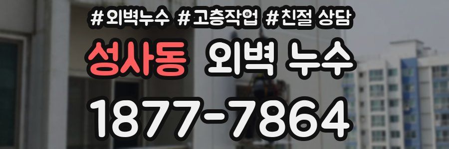 성사동 외벽 누수