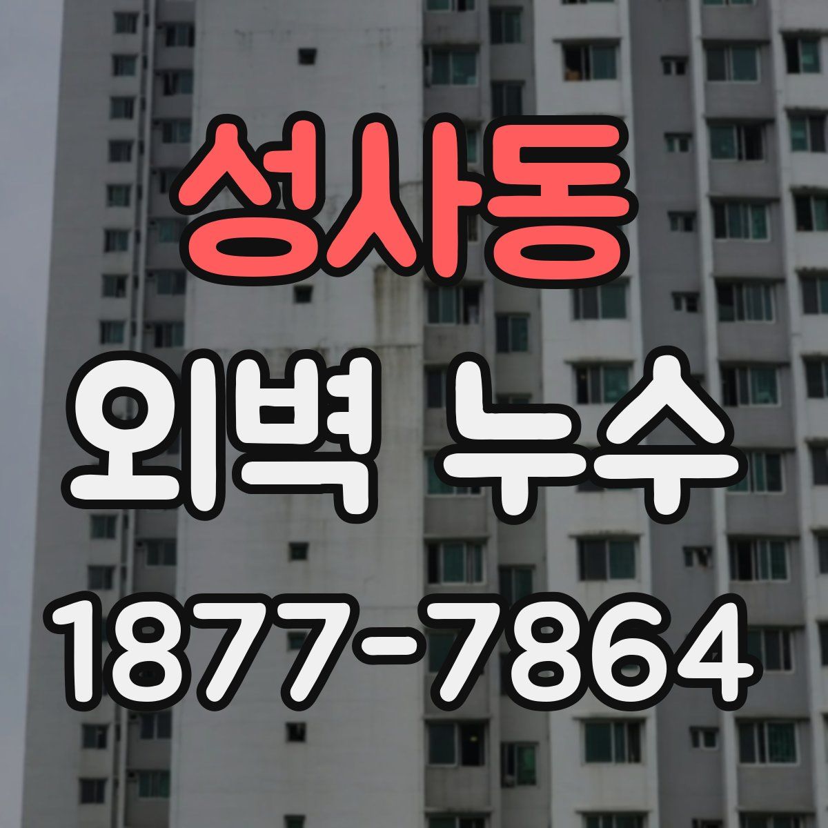 성사동 외벽 누수