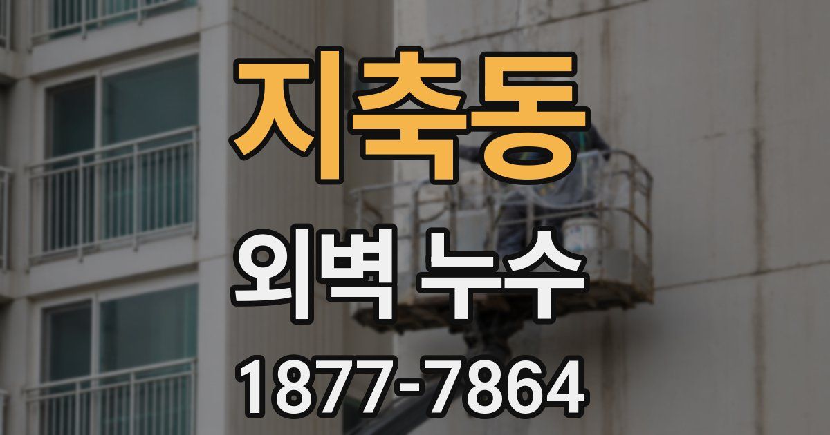 지축동 외벽 누수