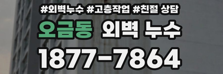 오금동 외벽 누수